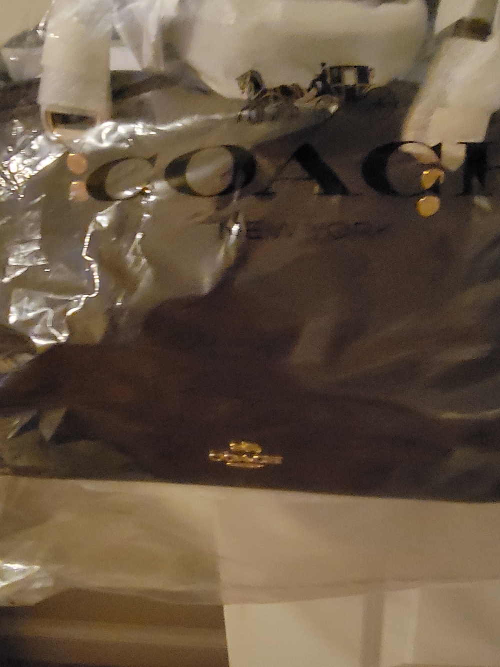 NWT COACH Gorgeous Fall Chocolate Brown Coach Leather Satchel with Gold Hardware - Picture 9 of 9